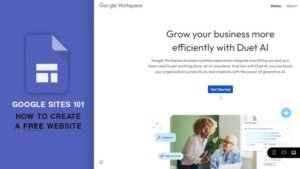 How to Create a Website Using Google Sites