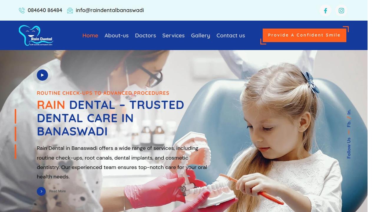 Rain Dental Website