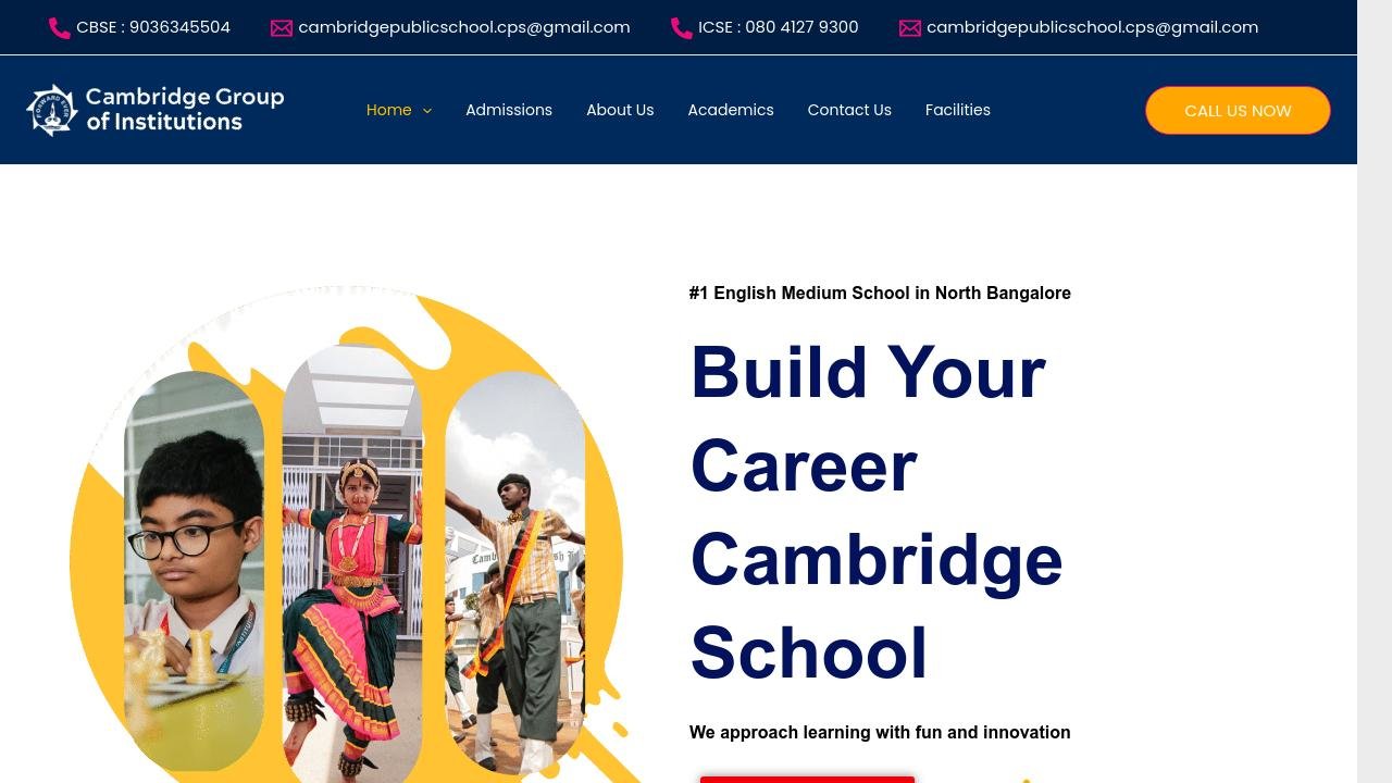 Cambridge School Website