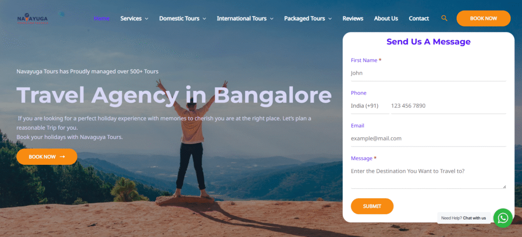 Navayuga Tours Website