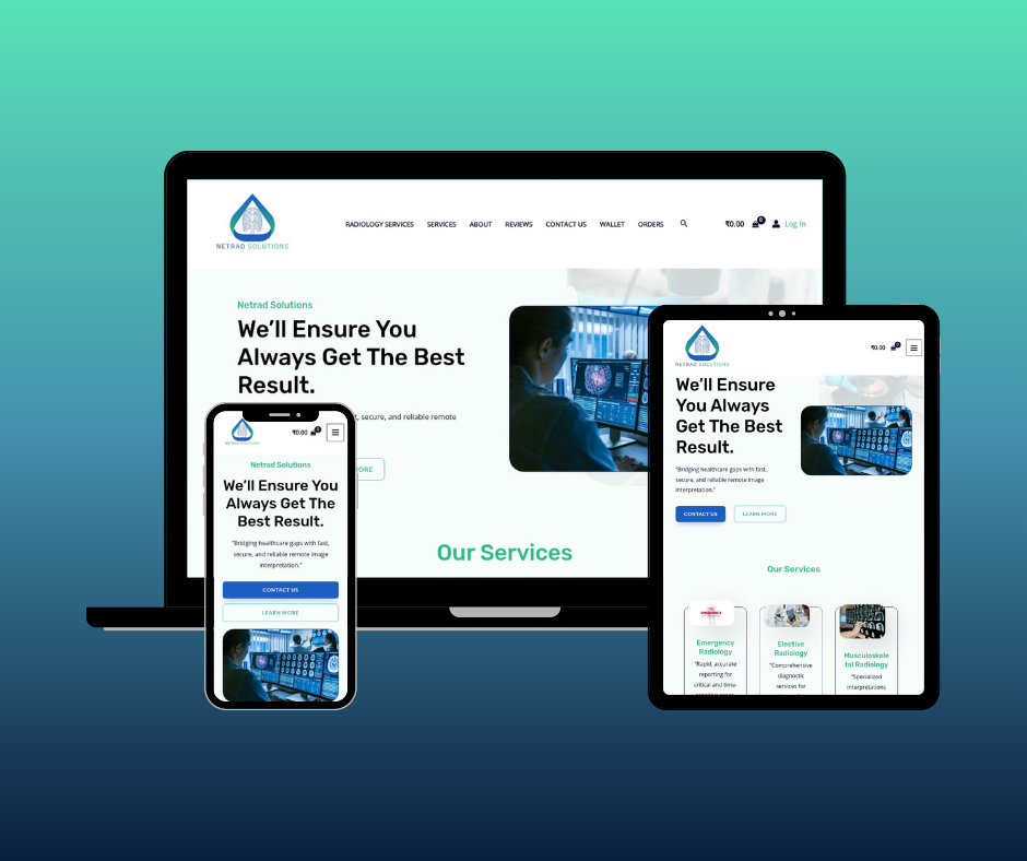 Netrad Solutions Website Design Portfolio