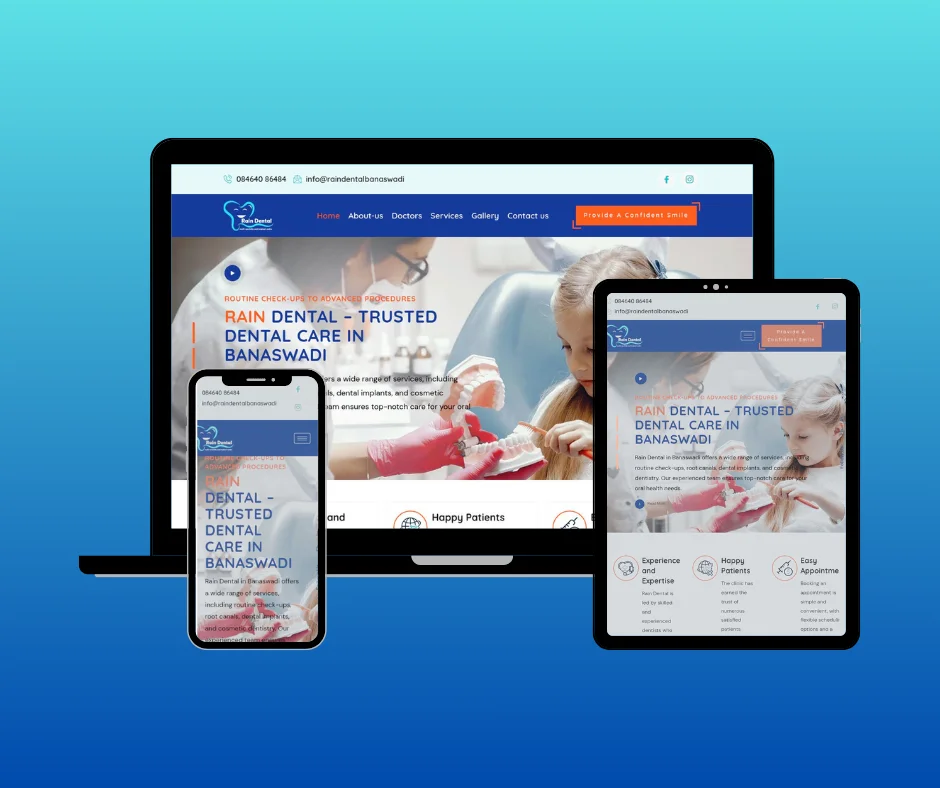 Rain-Dental-Website-Design-Portfolio