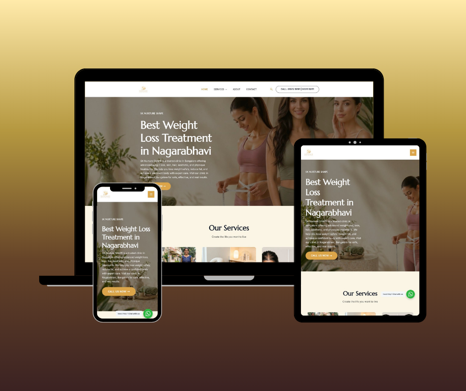 SK Nurture Shape Website Design Portfolio