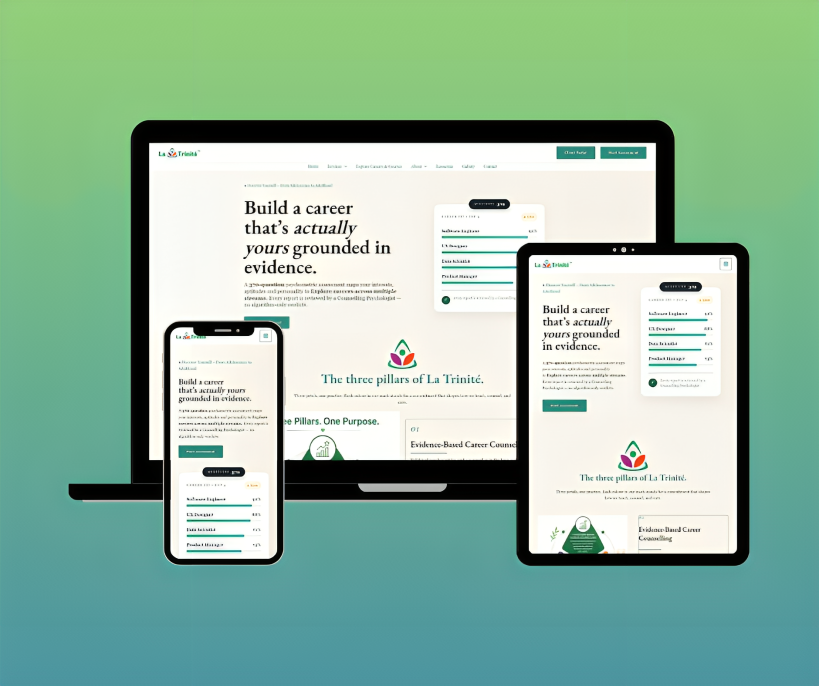 La Trinite Website Design Portfolio