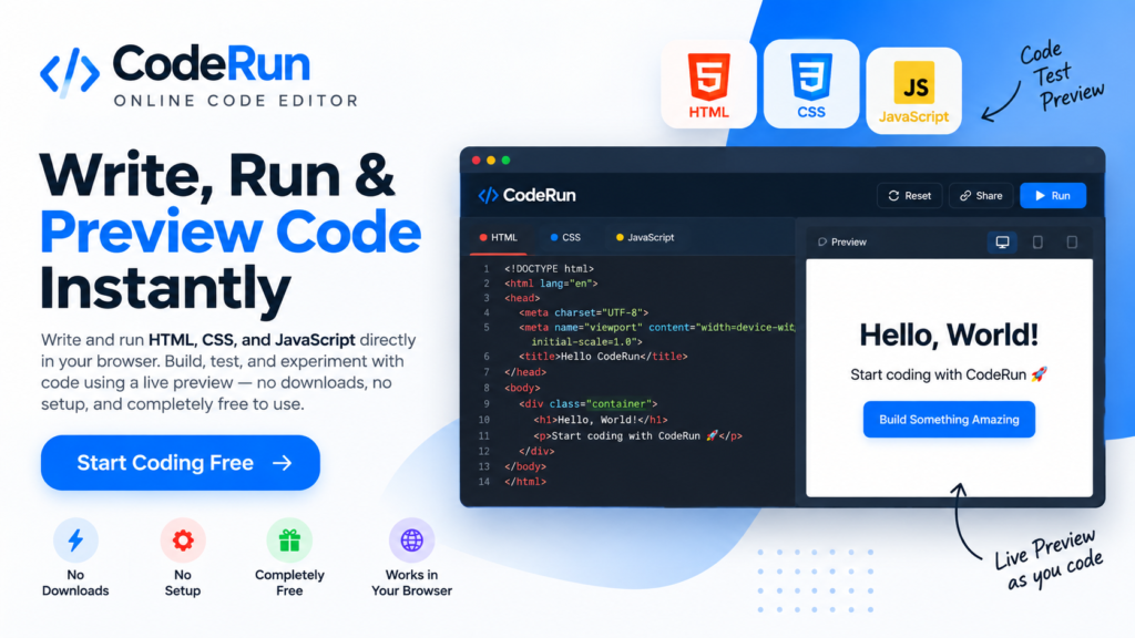 Starrayto Coderun Online Code Editor